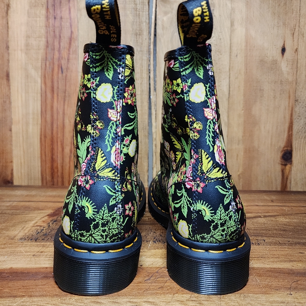 Dr Martens 1460 Floral Bloom Leather Lace Up - Picture 8 of 13
